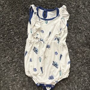 Kyte BABY White and Blue One Piece size 6-12 months